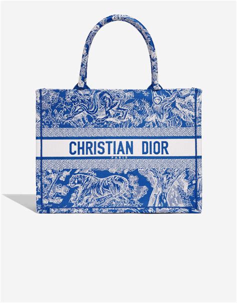 christian Dior blue book tote